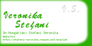 veronika stefani business card